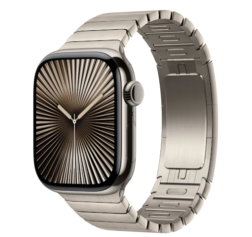 Apple Watch Series 10 42mm Natural Titanium Case w/ Link Bracelet A3001 GPS Cellular smartwatch