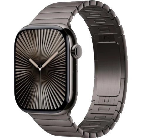 Apple Watch Series 10 42mm Slate Titanium Case w/ Link Bracelet A3001 GPS Cellular smartwatch