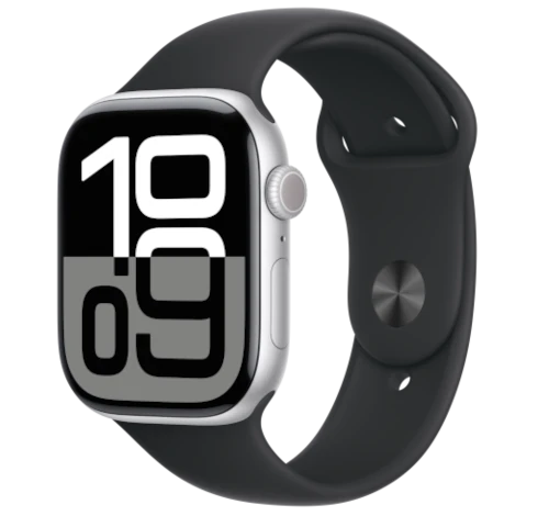 Apple Watch Series 10 46mm Silver Aluminum Case w/ Apple OEM Band A3003 GPS Cellular smartwatch